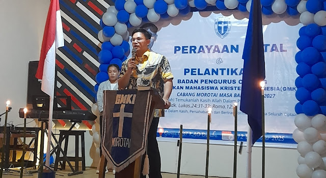 Hadiri Pelantikan BPC GMKI Morotai, Wabup Rio Pawane Buka Ruang Kolaborasi untuk Daerah Unggul dan Sejahtera